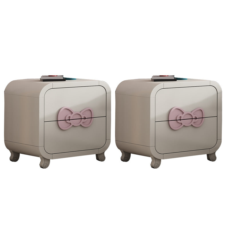 Princess Bedside Table for Nursery Wooden Kids Bedside Table