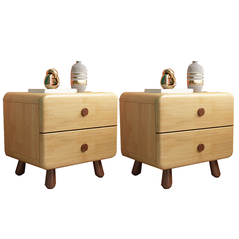 One and Two Drawers Nursery Nightstand Wooden Nursery Nightstand