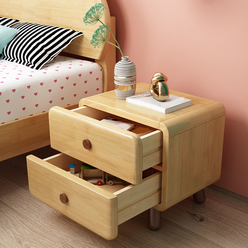 One and Two Drawers Nursery Nightstand Wooden Nursery Nightstand