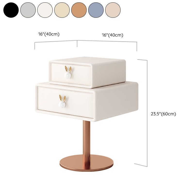 Colorful Bedside Table for Nursery Solid Wood End Table for Nursery