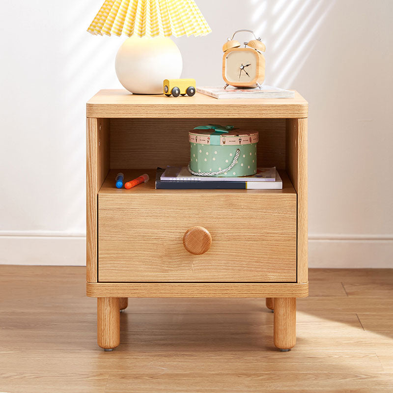 Light Wood Bedside Table for Nursery Oak Bedside Table for Nursery