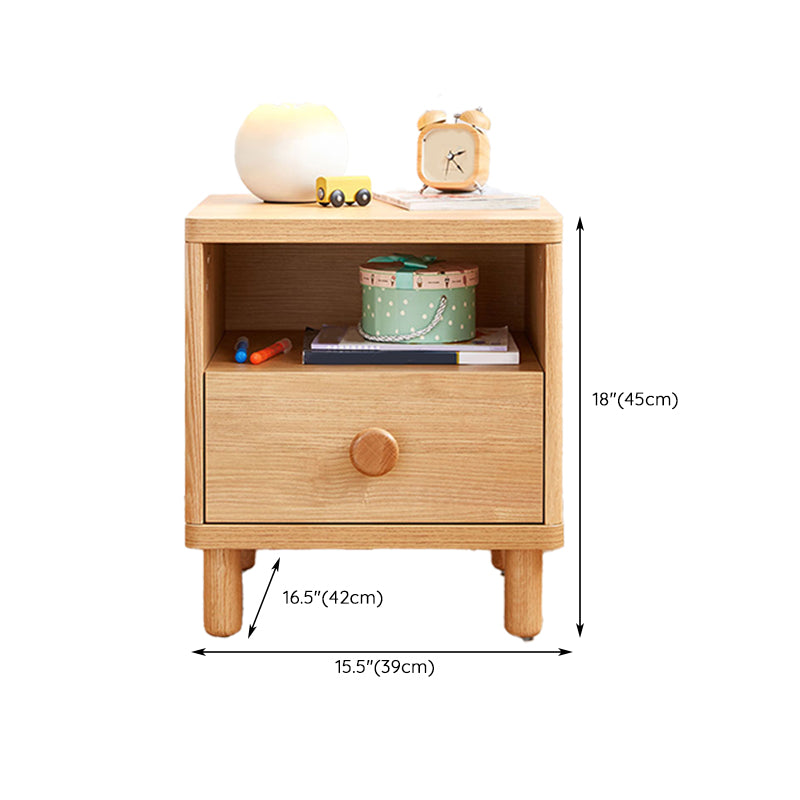 Light Wood Bedside Table for Nursery Oak Bedside Table for Nursery