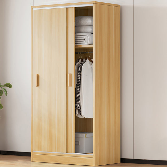 Modern Style Wardrobe Closet Wood Shelved Kids Closet with Garment Rod