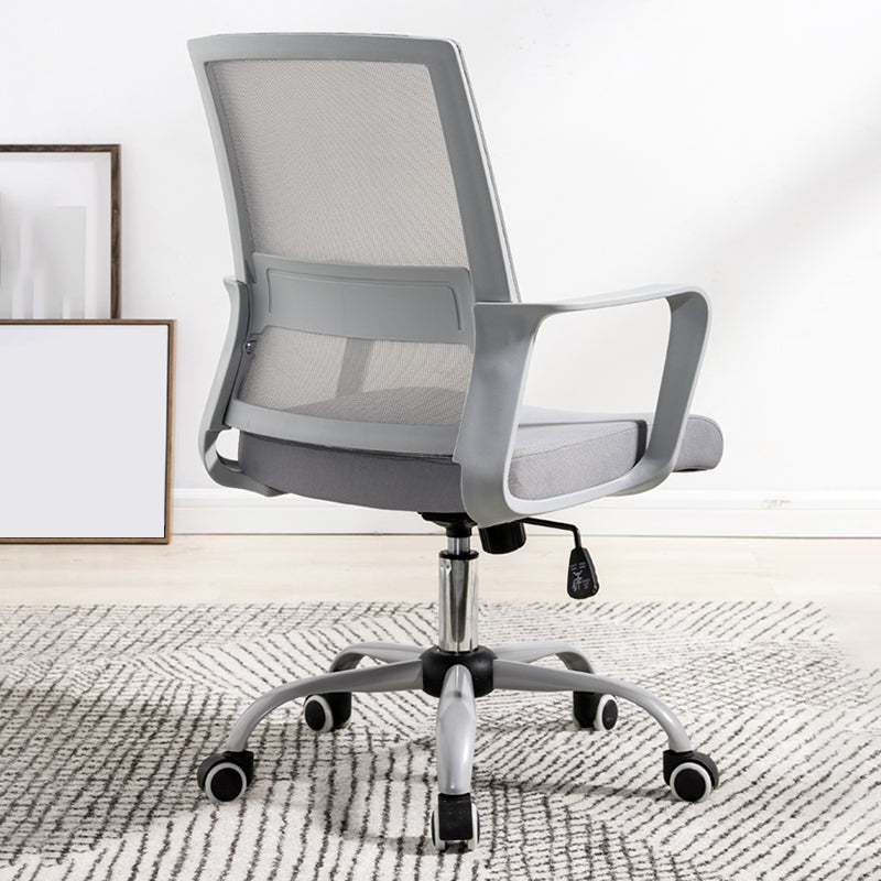 Fixed Arms Office Chair Tilt Mechanism Modern Ergonomic Desk Chair with Wheels