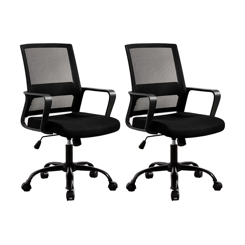 Fixed Arms Office Chair Tilt Mechanism Modern Ergonomic Desk Chair with Wheels