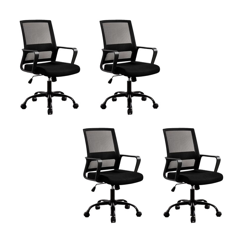 Fixed Arms Office Chair Tilt Mechanism Modern Ergonomic Desk Chair with Wheels