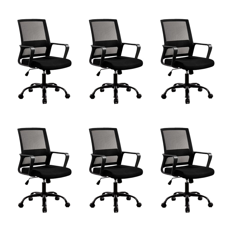 Fixed Arms Office Chair Tilt Mechanism Modern Ergonomic Desk Chair with Wheels