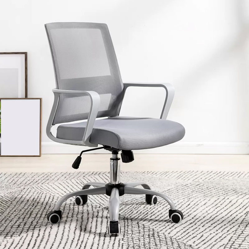 Fixed Arms Office Chair Tilt Mechanism Modern Ergonomic Desk Chair with Wheels