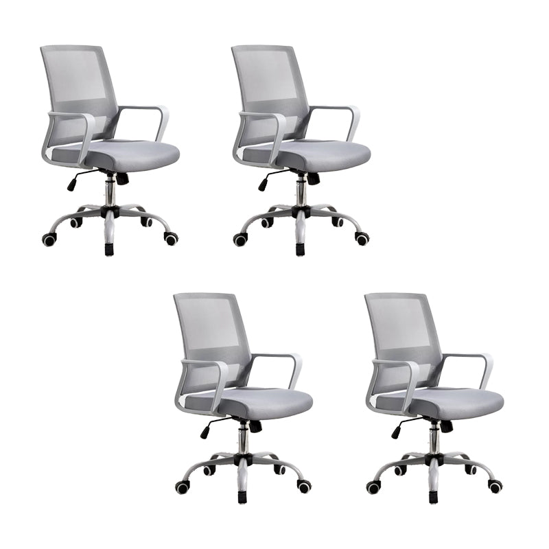 Fixed Arms Office Chair Tilt Mechanism Modern Ergonomic Desk Chair with Wheels