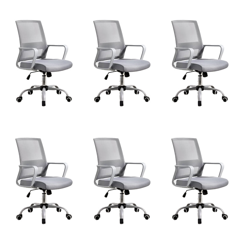 Fixed Arms Office Chair Tilt Mechanism Modern Ergonomic Desk Chair with Wheels