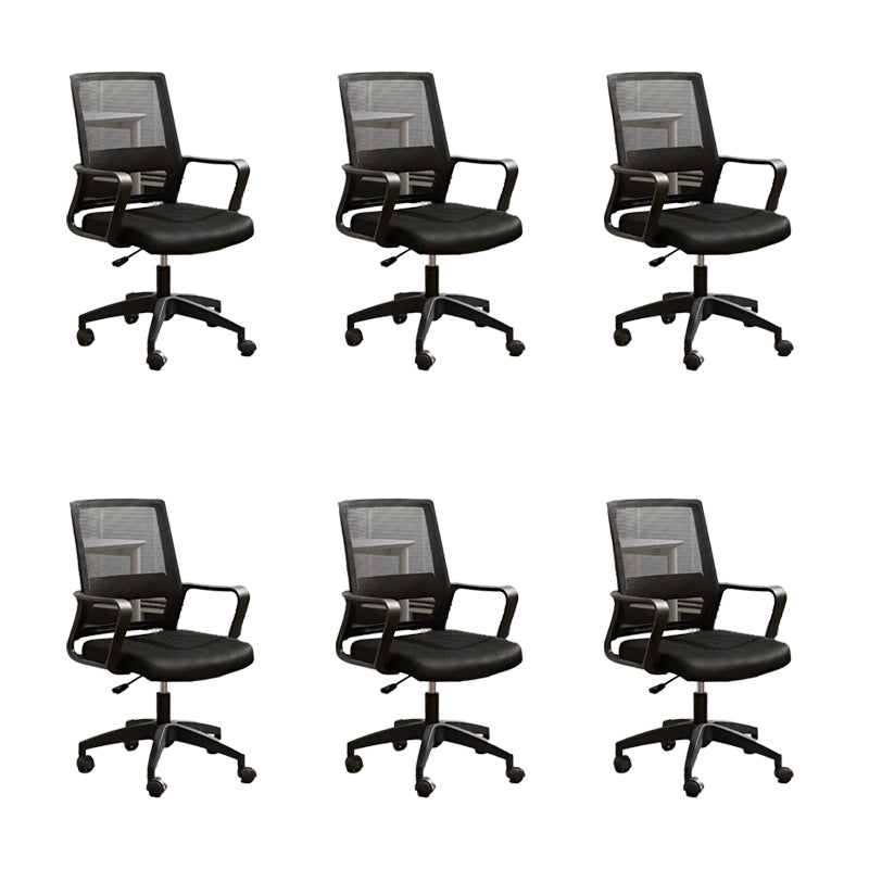 Fixed Arms Office Chair Tilt Mechanism Modern Ergonomic Desk Chair with Wheels