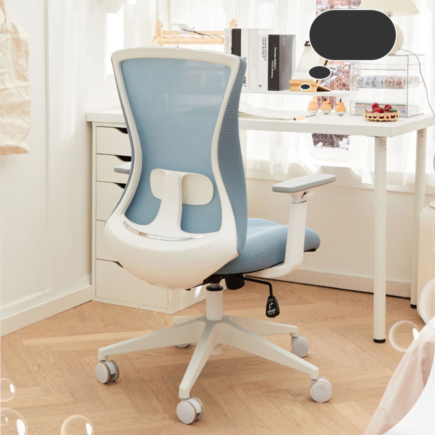 Modern Removable Arms Slide Chair Tilt Mechanism No Distressing Ergonomic Desk Chair