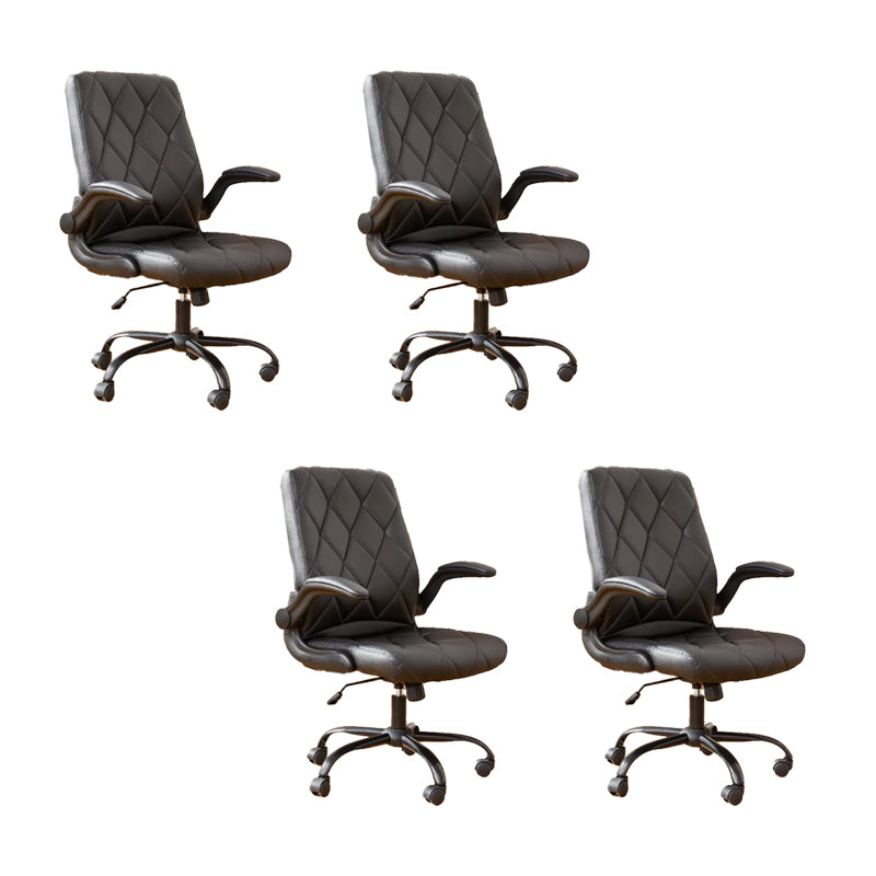 Modern Removable Arms Office Chair Tilt Mechanism No Distressing Chair with Wheels