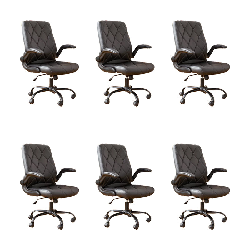 Modern Removable Arms Office Chair Tilt Mechanism No Distressing Chair with Wheels