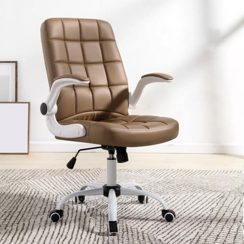 Modern Removable Arms Office Chair Tilt Mechanism No Distressing Chair with Wheels