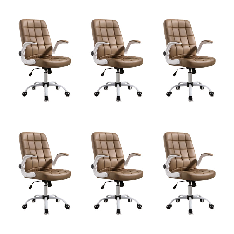 Modern Removable Arms Office Chair Tilt Mechanism No Distressing Chair with Wheels