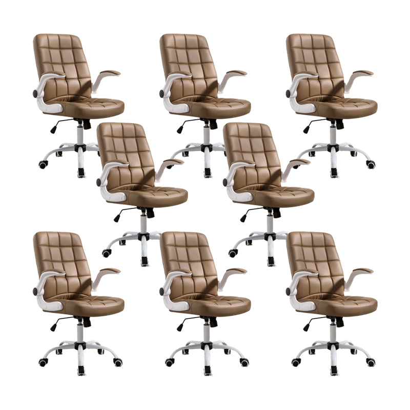 Modern Removable Arms Office Chair Tilt Mechanism No Distressing Chair with Wheels