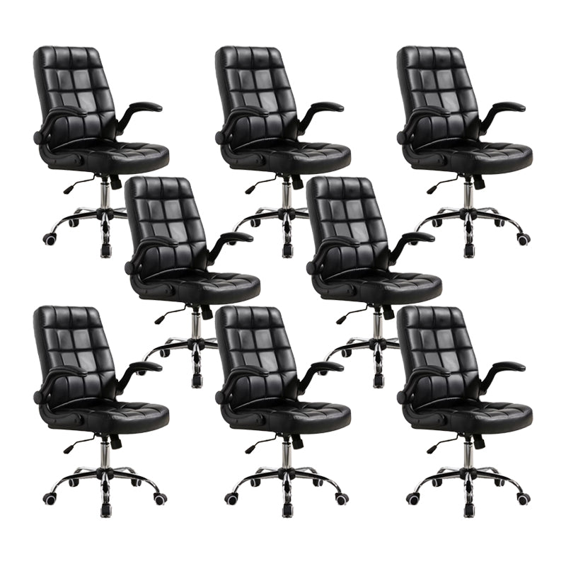 Modern Removable Arms Office Chair Tilt Mechanism No Distressing Chair with Wheels