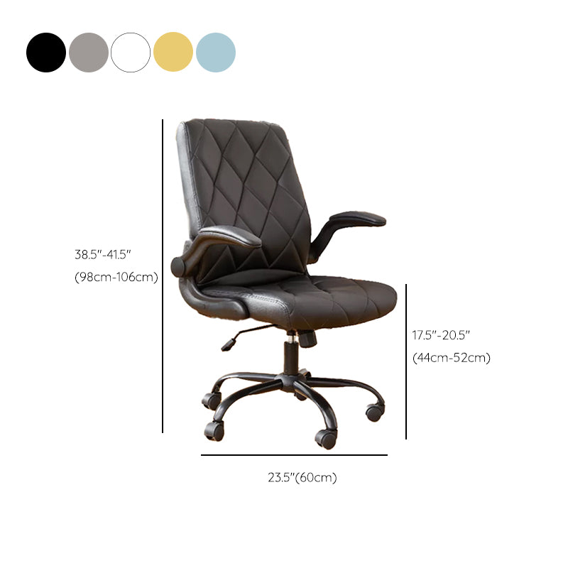 Modern Removable Arms Office Chair Tilt Mechanism No Distressing Chair with Wheels