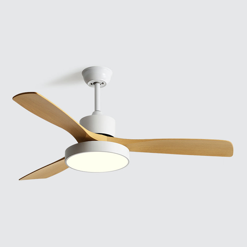 Modernist LED Ceiling Fan 3-Blade 52" Fan Lighting for Living Room