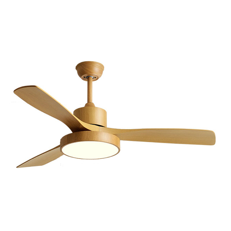 Modernist LED Ceiling Fan 3-Blade 52" Fan Lighting for Living Room