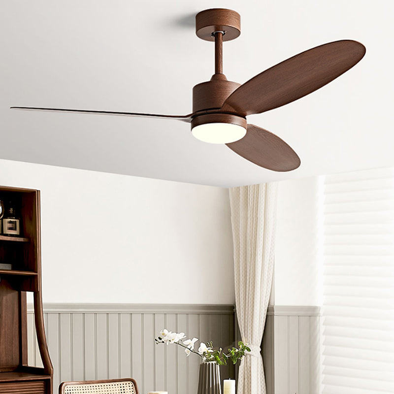 Modernist LED Ceiling Fan 3-Blade Fan Lighting for Living Room