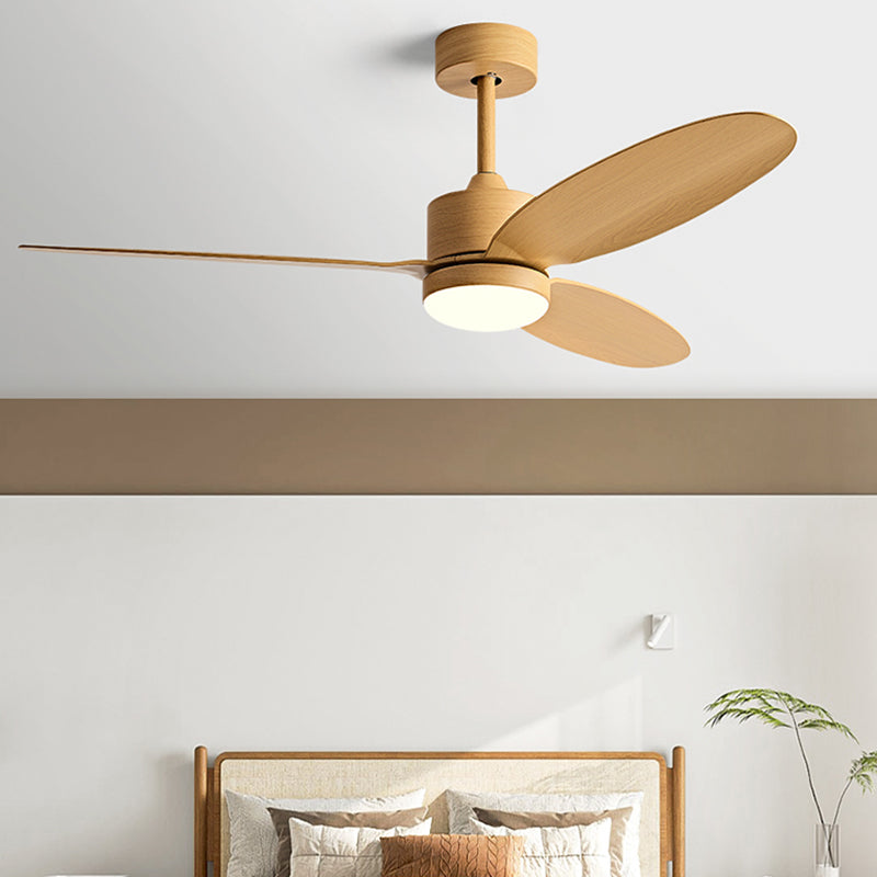 Modernist LED Ceiling Fan 3-Blade Fan Lighting for Living Room