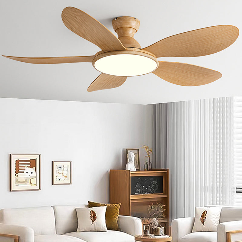 Modernist LED Ceiling Fan 5-Blade Fan Lighting for Living Room