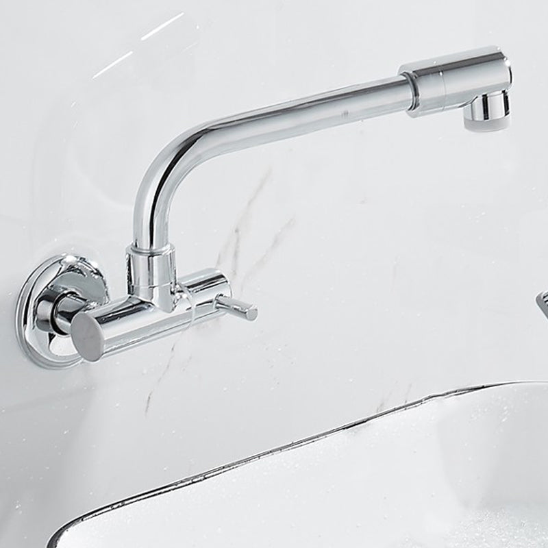 Modern Wall Mounted Water Filler One Handle High Arch Kitchen Faucet