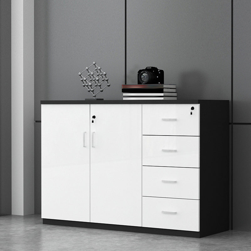 Contemporary Storage Filing Cabinet Wooden Frame Filing Cabinet