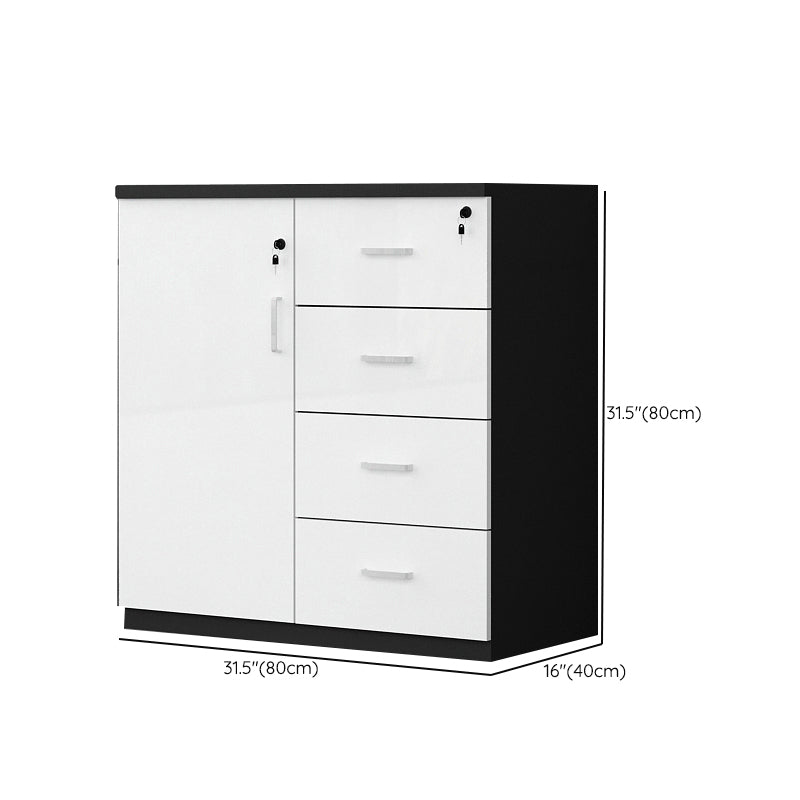 Contemporary Storage Filing Cabinet Wooden Frame Filing Cabinet