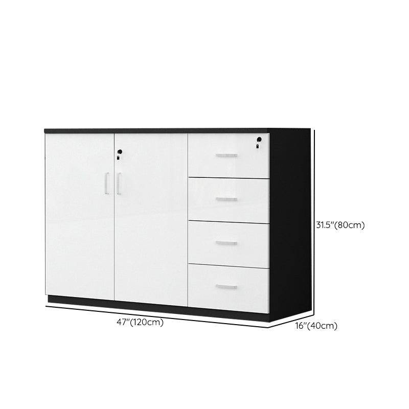 Contemporary Storage Filing Cabinet Wooden Frame Filing Cabinet