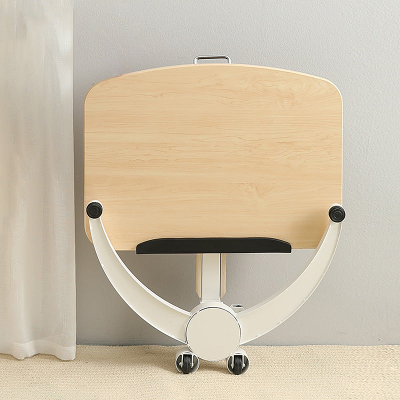 Wood and Metal Desk Adjustable Kids Desk with Casters Ergonomic Child Desk