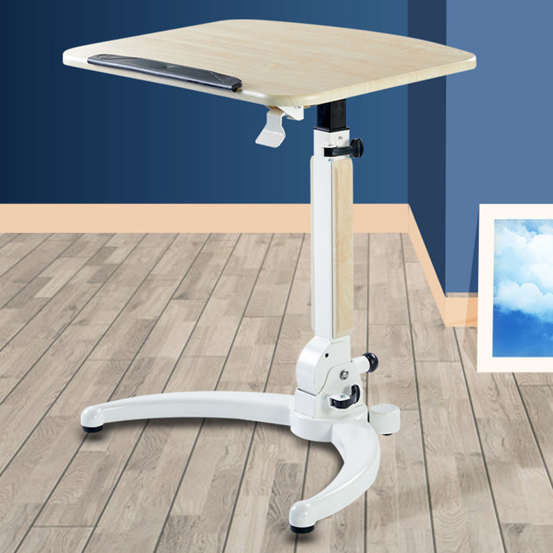 Wood and Metal Desk Adjustable Kids Desk with Casters Ergonomic Child Desk