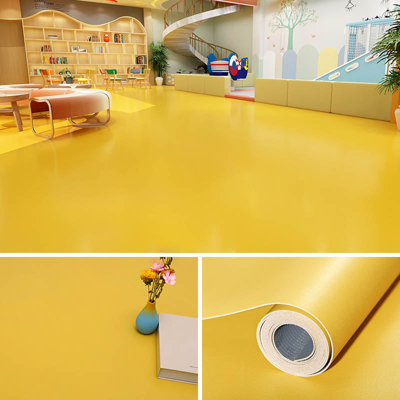 PVC Flooring Pure Color Self-Stick Waterproof Fire Resistant PVC Flooring