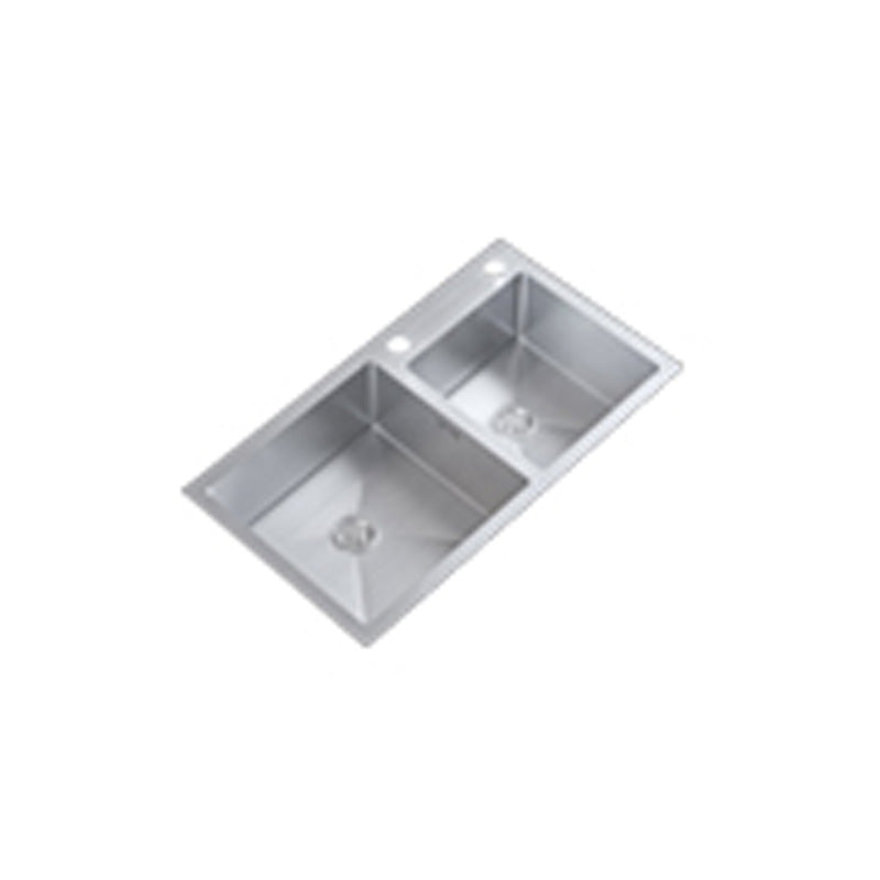 Dirt Resistant Kitchen Sink Soundproof Design Stainless Steel Drop-In Kitchen Sink