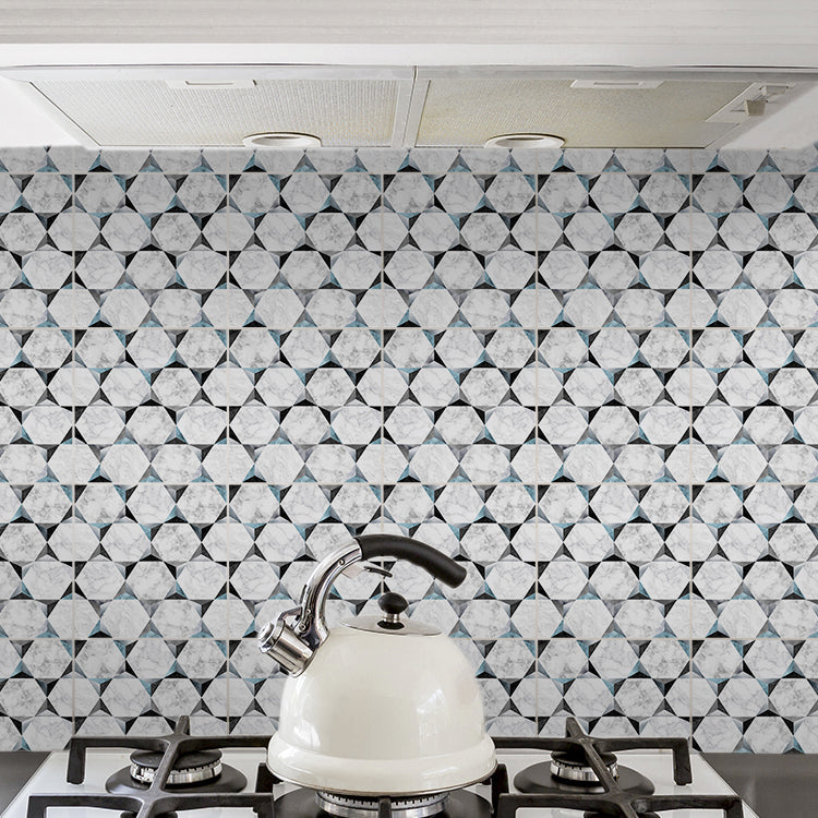 Contemporary Mosaic Tile Peel and Stick Tile Kitchen Backsplash Peel and Stick Wall Tile