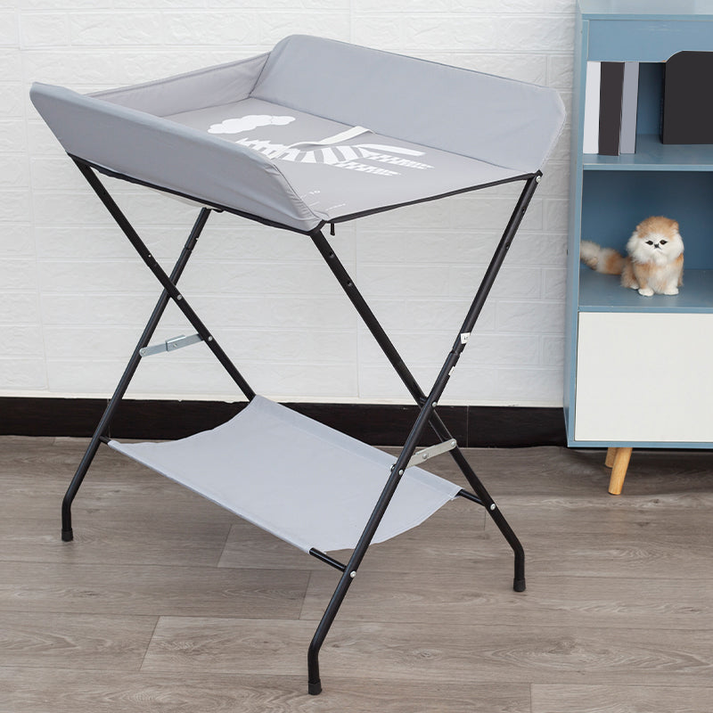 Portable Changing Table Folding Baby Changing Table with  Basket