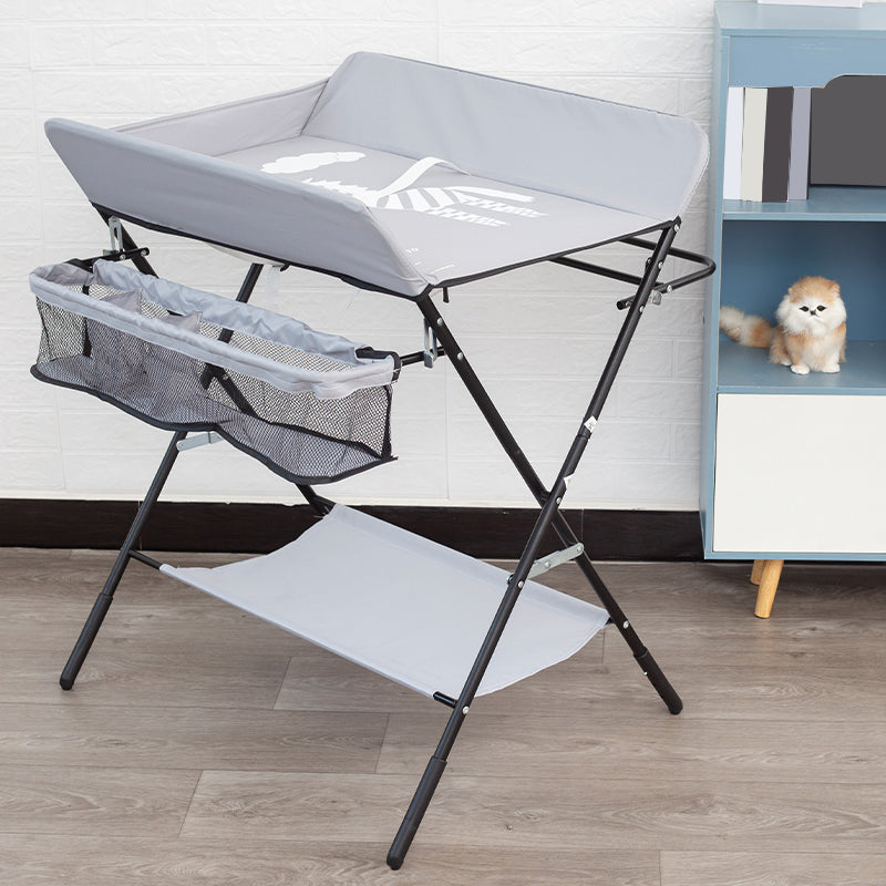 Portable Changing Table Folding Baby Changing Table with  Basket