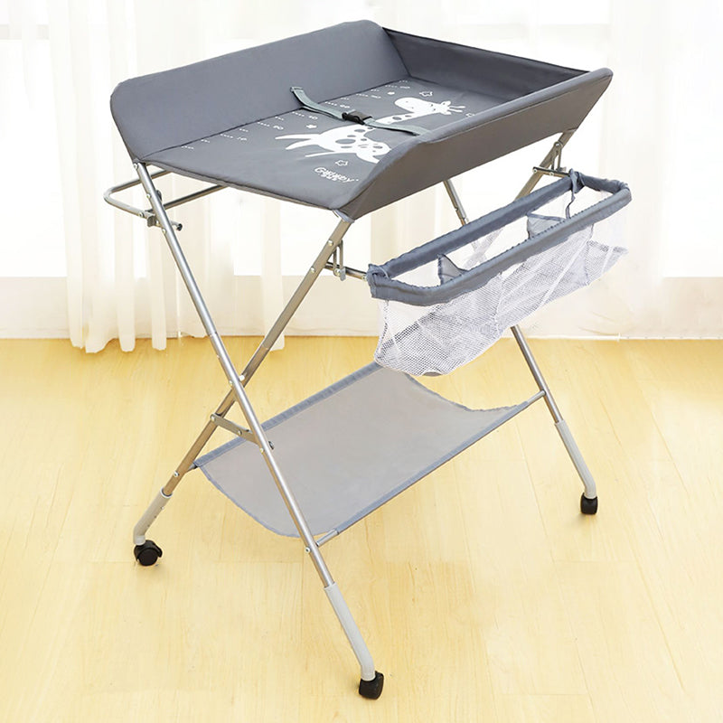 Portable Changing Table Folding Baby Changing Table with  Basket