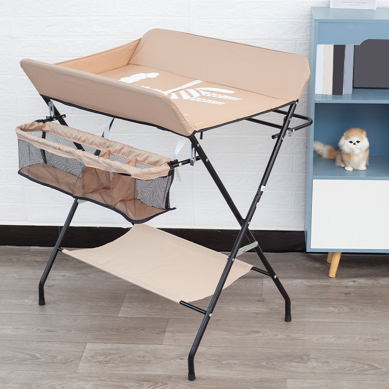 Portable Changing Table Folding Baby Changing Table with  Basket