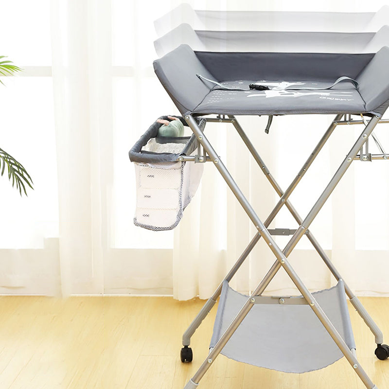 Portable Changing Table Folding Baby Changing Table with  Basket