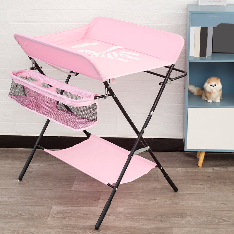 Portable Changing Table Folding Baby Changing Table with  Basket