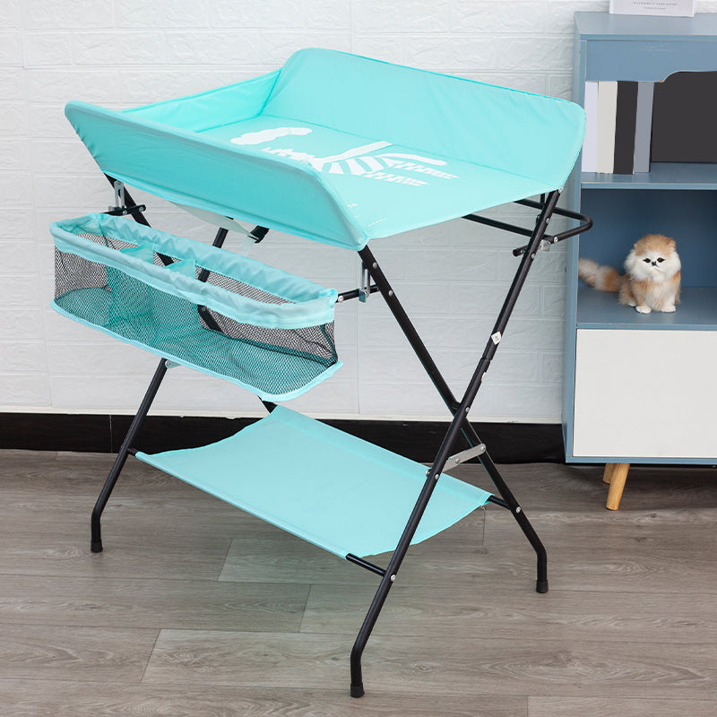 Portable Changing Table Folding Baby Changing Table with  Basket