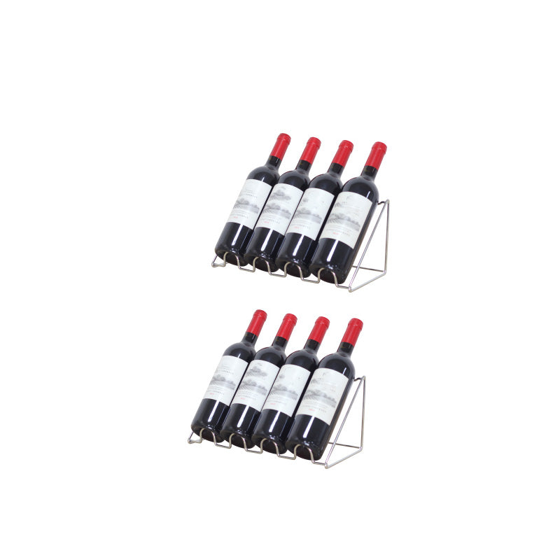 Modern Countertop Bottle Holder Metal Wine Bottle Rack for Home