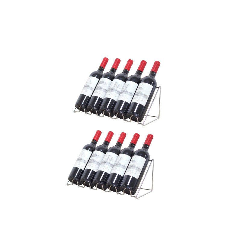 Modern Countertop Bottle Holder Metal Wine Bottle Rack for Home