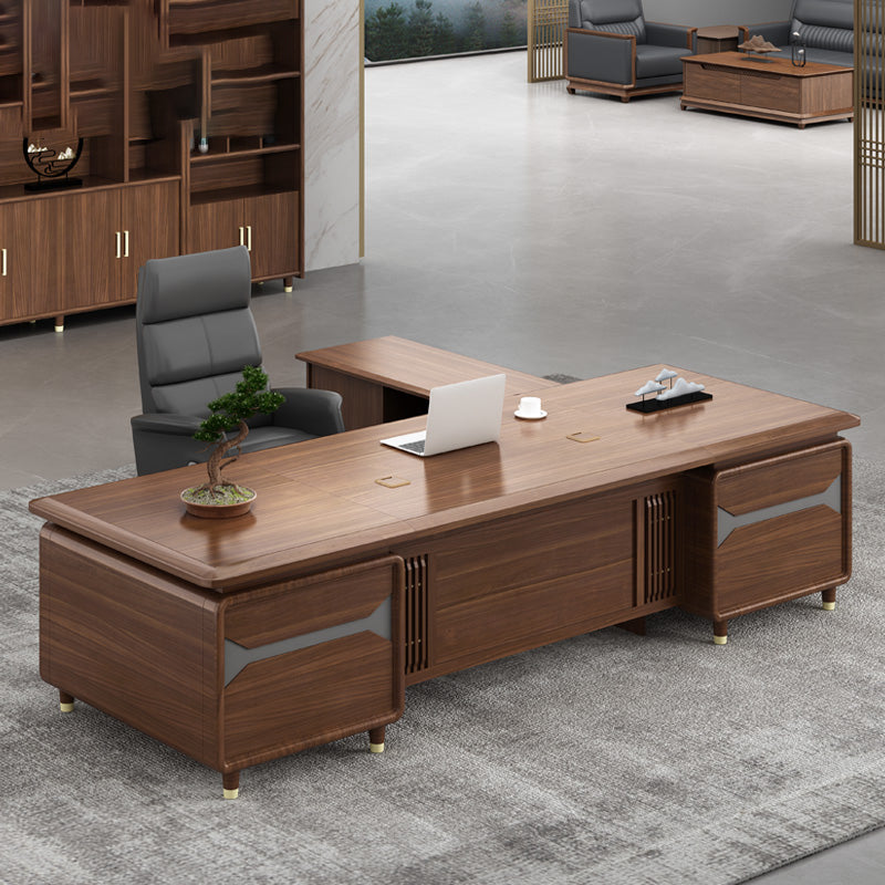 Contemporary Style Wood Office Desk Rectangular Shape Task Desk for Office