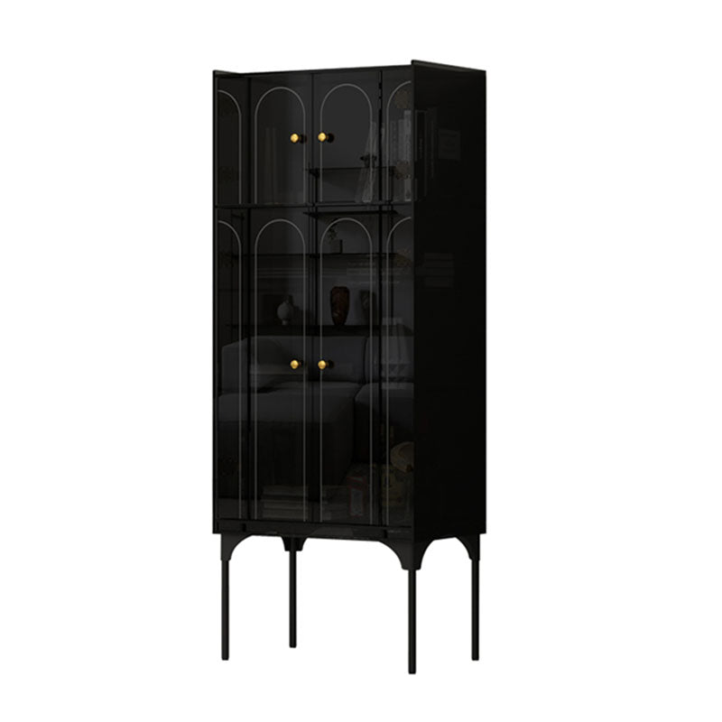 Modern Dining Server Plastic Buffet Server with Doors for Dining Room