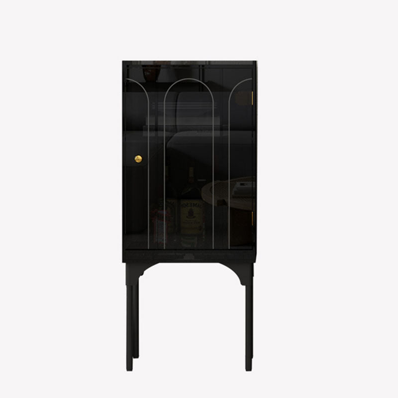 Modern Dining Server Plastic Buffet Server with Doors for Dining Room