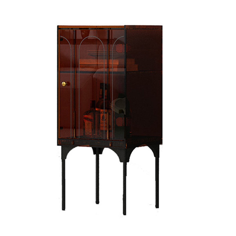 Modern Dining Server Plastic Buffet Server with Doors for Dining Room